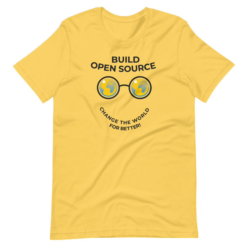 Build Open Source Yellow T-Shirt