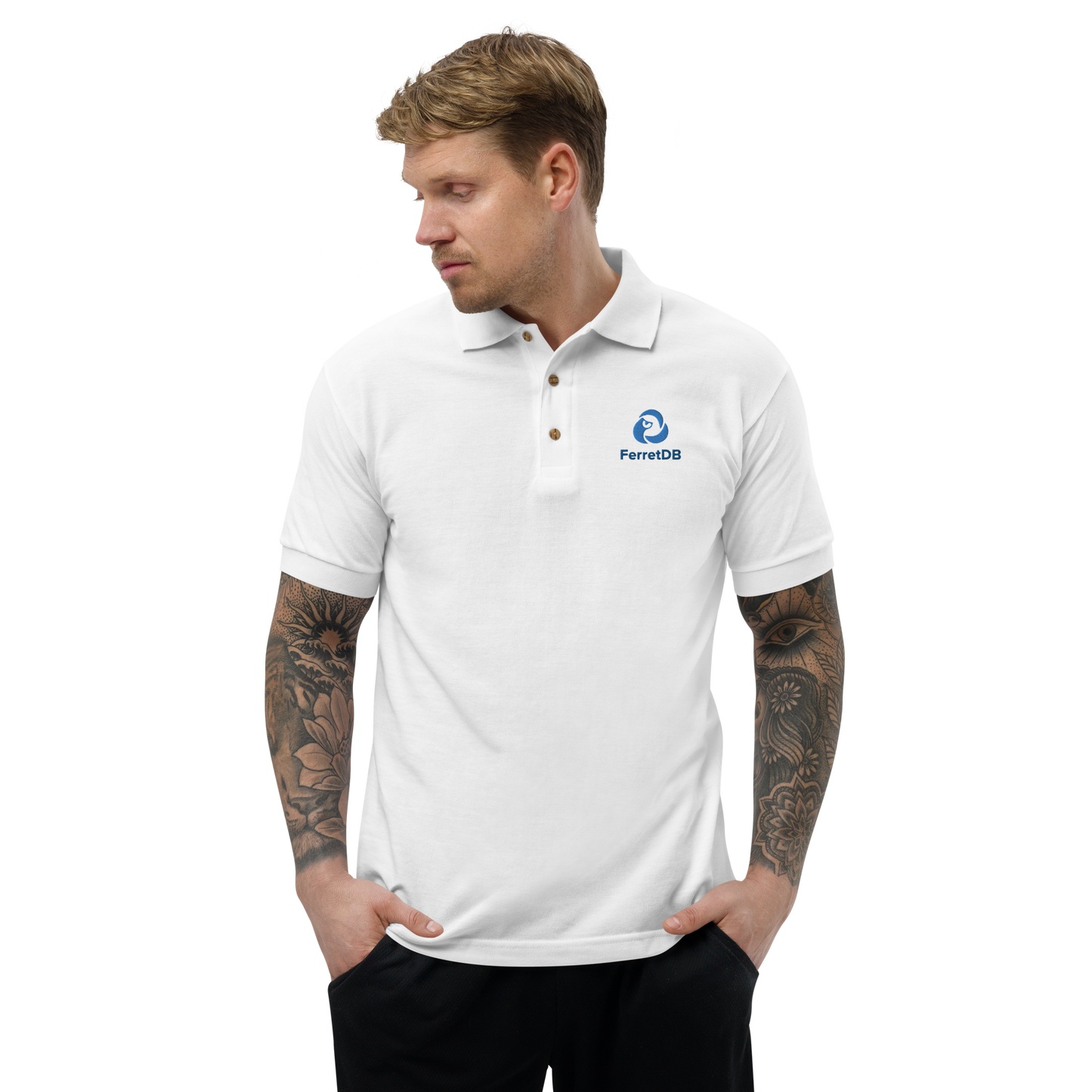 FerretDB Embroidered Polo Shirt